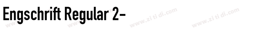 Engschrift Regular 2字体转换